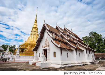 Pagoda and Vihara in Phra That Chae Haeng Temple 17547277