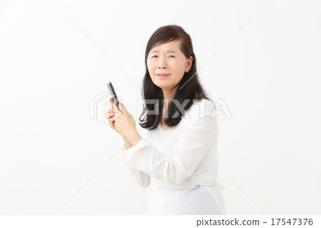 擔心的女士平板電腦 17547376
