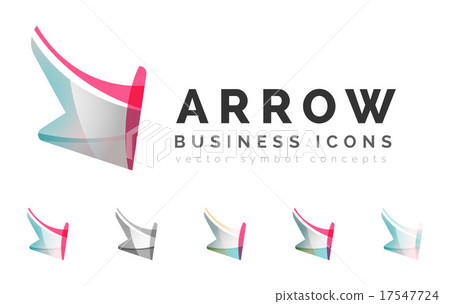 Set of arrow logo business icons 17547724