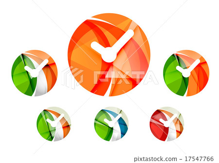 Set of abstract watch icon, business logotype 17547766