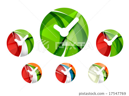 Set of abstract watch icon, business logotype Set of abstract watch icon, business logotype 17547769
