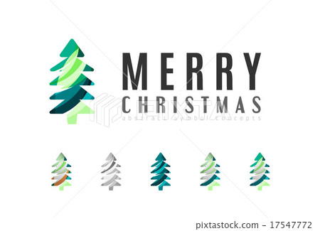 Set of abstract Christmas Tree Icons, business Set of abstract Christmas Tree Icons, business 17547772