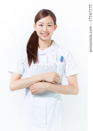 A nurse holding an iPad A nurse holding an iPad 17547775