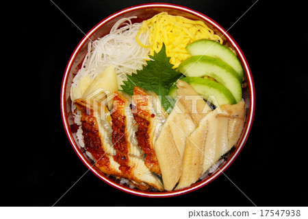 碗anago和鰻魚 17547938