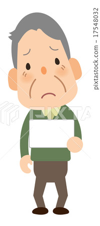 爺爺帶著一張卡片 17548032