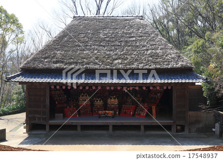 Takamatsu City, Shikoku House Museum "Shikoku Village" Rural Kabuki stage dildo decorations 17548937