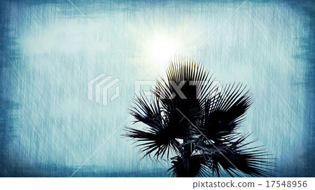 Palm tree abstract blue grunge background Palm tree abstract blue grunge background 17548956