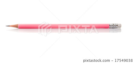 Pink Pencil isolated on white background Pink Pencil isolated on white background 17549038