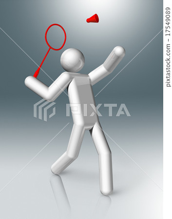 Badminton 3D symbol, Olympic sports 17549089