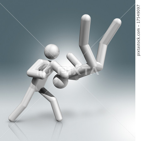 Judo 3D symbol, Olympic sports Judo 3D symbol, Olympic sports 17549097