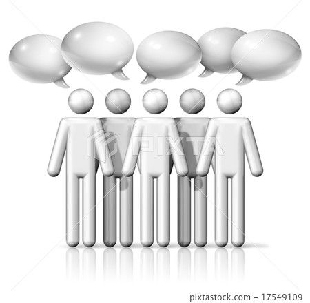 group of stick figures people with speech bubbles group of stick figures people with speech bubbles 17549109