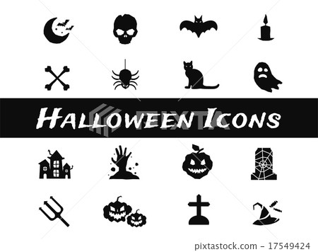 Halloween vector icons set Halloween vector icons set 17549424
