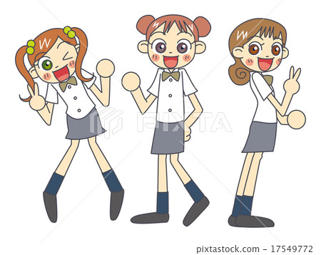 學校女生3人 17549772