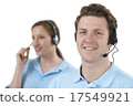Staff Answering Calls In Customer Service Department 17549921
