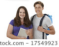 Studio Portrait Of Teenage Student Couple 17549923