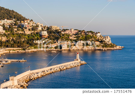 Mont Boron as seen from Colline du chateau, France Mont Boron as seen from Colline du chateau, France 17551476