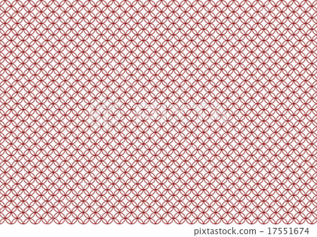 Shichihana pattern traditional pattern Japanese pattern background red 17551674