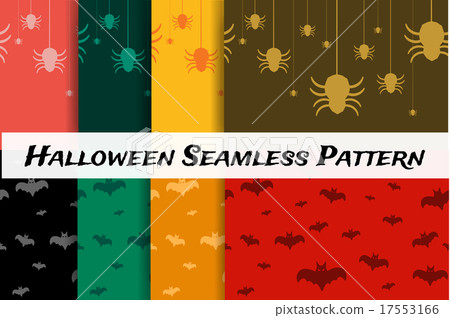Halloween vector background seamless pattern - Stock Illustration ...