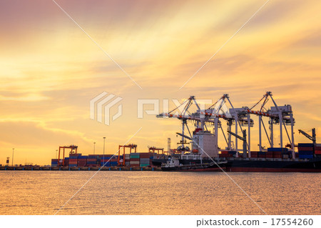 Industrial Container Cargo freight ship  17554260
