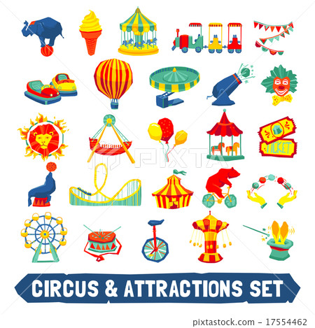 Circus Icons Set 17554462