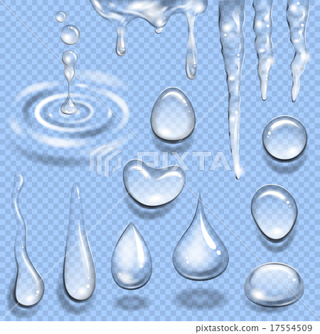 Water Drop Icon Set 17554509