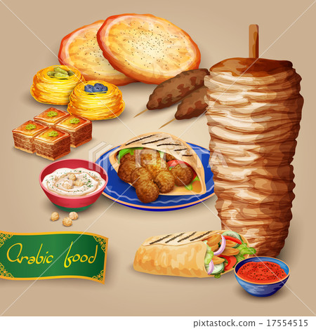 Arabic Food Set 17554515