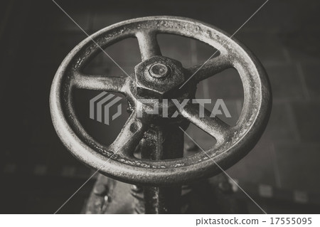 old handwheel of valve. retro style photo 17555095