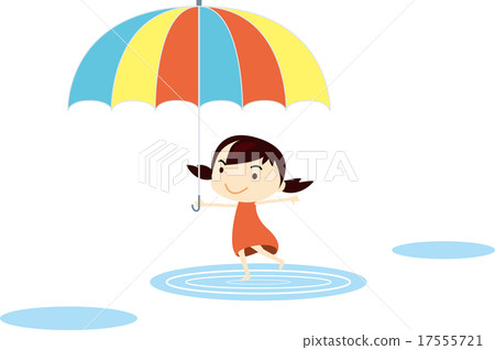 Leave an umbrella on a rainy day and go out 17555721