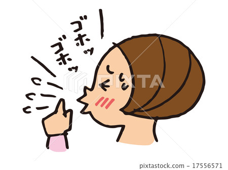 咳嗽的女人 17556571