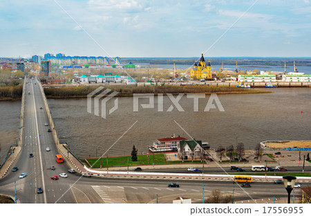 View of Nizhny Novgorod. Kanavinsky bridge. 17556955