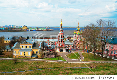 View Stroganov church in Nizhny Novgorod 17556963