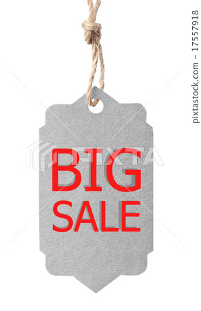 Eco friendly label. Big sale, isolated on white. 17557918