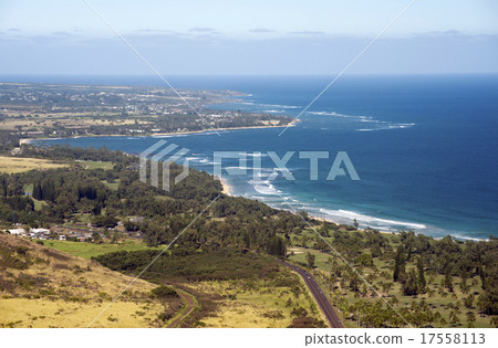 Kapaa, Wailua Aerial Photography, Kauai, Hawaii 17558113