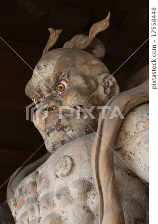 Kagawa Prefecture Zentsuji City, Shikoku Buddha No. 76 Buddhist temple "Kanakura Temple" King Geumjo Statue 17558448