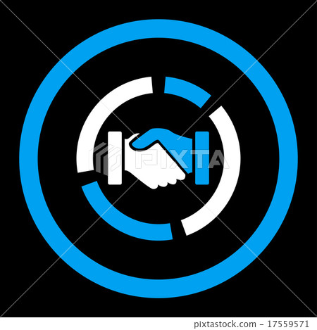 Acquisition diagram flat blue and white colors Acquisition diagram flat blue and white colors 17559571