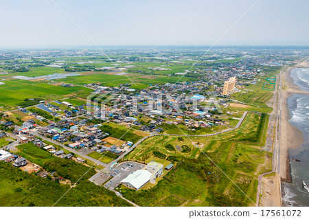Aerial view from Ashi-shi Park Golf Course from altitude 150 m 17561072