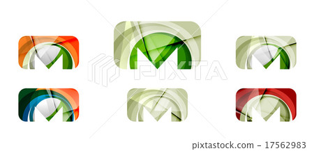 Set of abstract email icon, business logotype Set of abstract email icon, business logotype 17562983