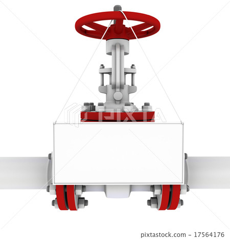 Oil gate valve with her hanging on the empty table 17564176