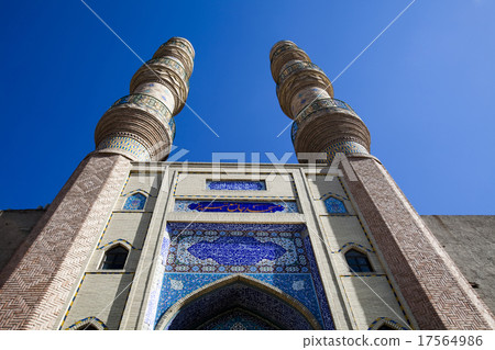 Beautiful Mosque in Iran, saturated picture Beautiful Mosque in Iran, saturated picture 17564986