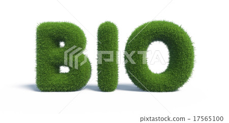 Symbols Bio made of green grass 17565100