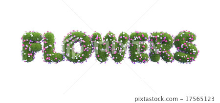 Symbols Flowers made of green grass Symbols Flowers made of green grass 17565123
