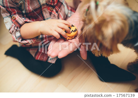 Mother with daughter standing in kitchen Mother with daughter standing in kitchen 17567139