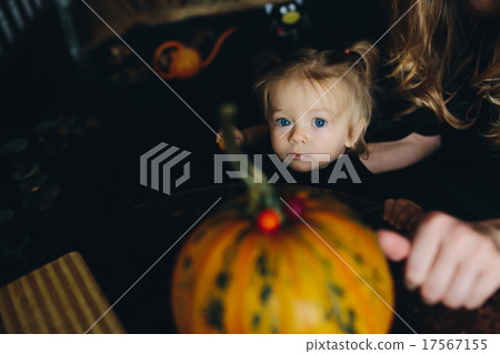 little girl playing in a witch little girl playing in a witch 17567155