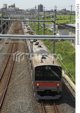 吉川閩南站和武藏野線205列車周圍 吉川閩南站和武藏野線205列車周圍 17567261