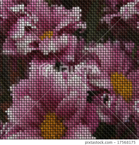 Flower image knit generated texture Flower image knit generated texture 17568175