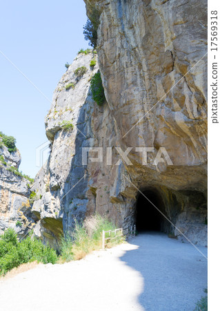 Tunel through the rock Tunel through the rock 17569318