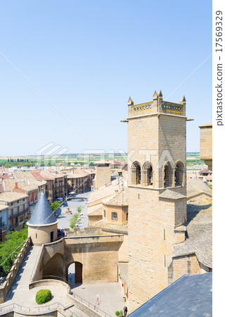 Towers in Olite Towers in Olite 17569329