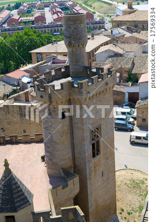 Pinnacle of the corner tower in Olite Pinnacle of the corner tower in Olite 17569334