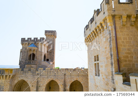 Top of Olite castle Top of Olite castle 17569344