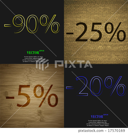 Set of abstract backgrounds and interest discount Set of abstract backgrounds and interest discount 17570169